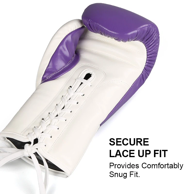 boxing gloves with laces